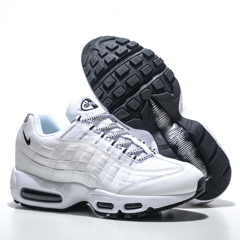 Men's Hot sale Running weapon Air Max 95 White Shoes 081